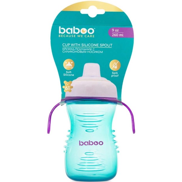 Фото - Чашка-непроливайка дитяча Baboo 260 мл (8-124)