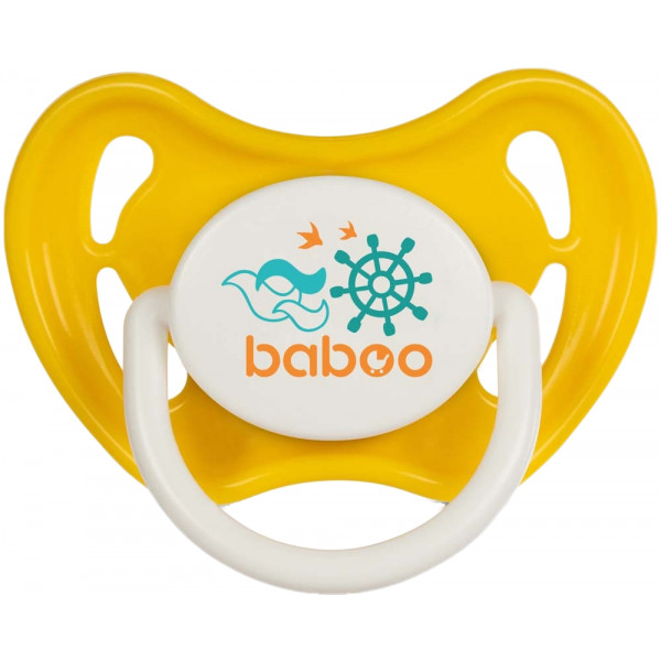 Фото - Круглая пустышка Baboo Marine 0+ мес Yellow (5-044) Фото - Круглая пустышка Baboo Marine 0+ мес Yellow (5-044)