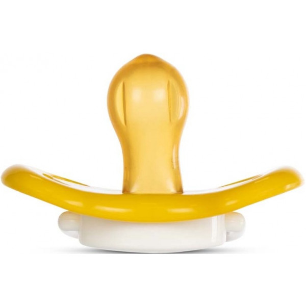 Фото - Круглая пустышка Baboo Marine 0+ мес Yellow (5-044)