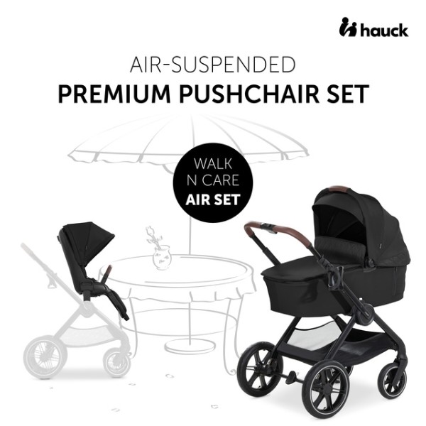 Фото - Коляска универсальная 2 в 1 HAUCK Walk N Care Air Black