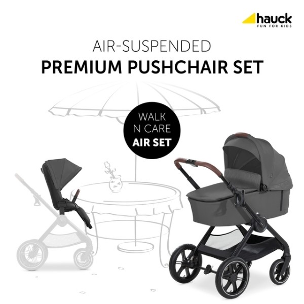 Фото - Коляска универсальная 2 в 1 HAUCK Walk N Care Air Dark Grey