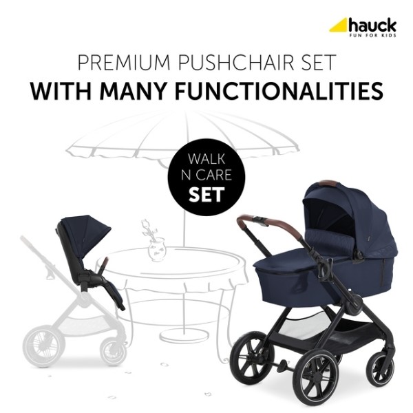 Фото - Коляска универсальная 2 в 1 HAUCK Walk N Care Dark Navy Blue