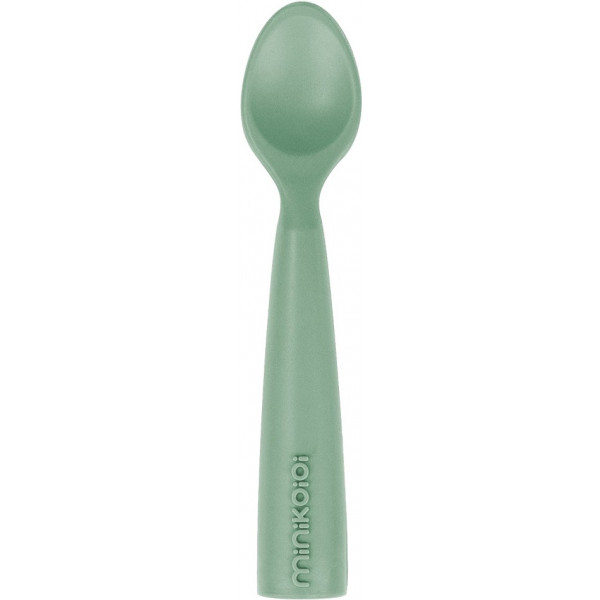 Фото - Ложка дитяча MinikOiOi cиліконова Scooper River Green (101140007)