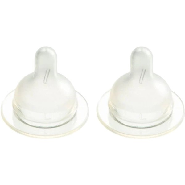 Фото - Великий потік соска дитяча силіконова Difrax S-bottle Wide 2 шт. (678)