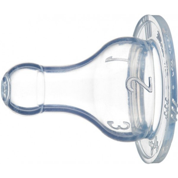 Фото - Середній потік соска дитяча силіконова Bebe Confort 2 шт. розмір S2