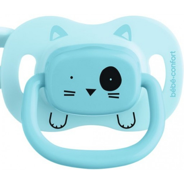 Фото - Симметричная пустышка Bebe Confort 2 шт 18/36 Minimalistic Animals Blue