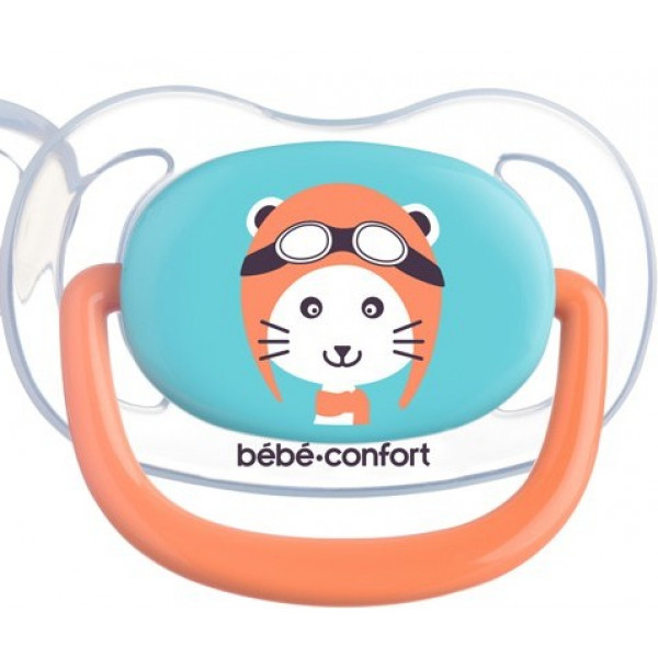 Фото - Ортодонтическая пустышка Bebe Confort Physio Air Dummy Traveller 2 шт. 6/18  Blue/Orange