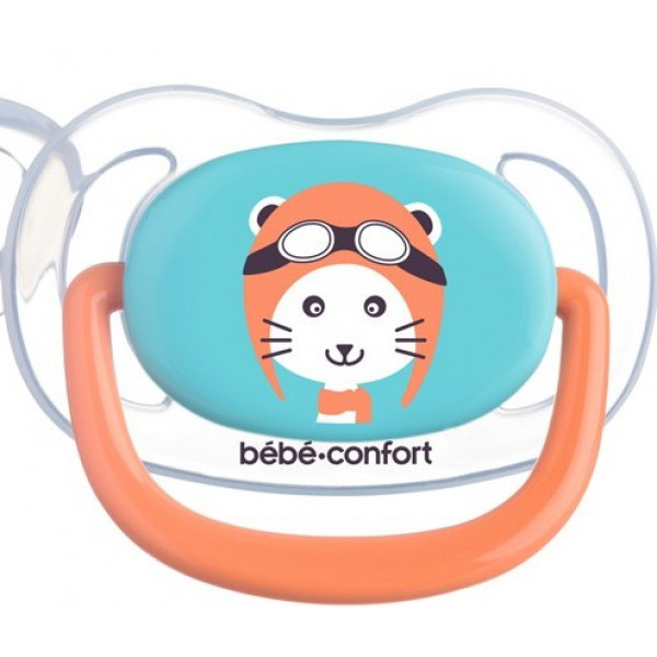Фото - Ортодонтическая пустышка Bebe Confort Physio Air Dummy Traveller 2 шт. 0/6 Blue/Orange