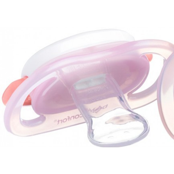 Фото - Ортодонтическая пустышка Bebe Confort Physio Air Dummy Gardener 2 шт. 18/36 Pink/Yellow