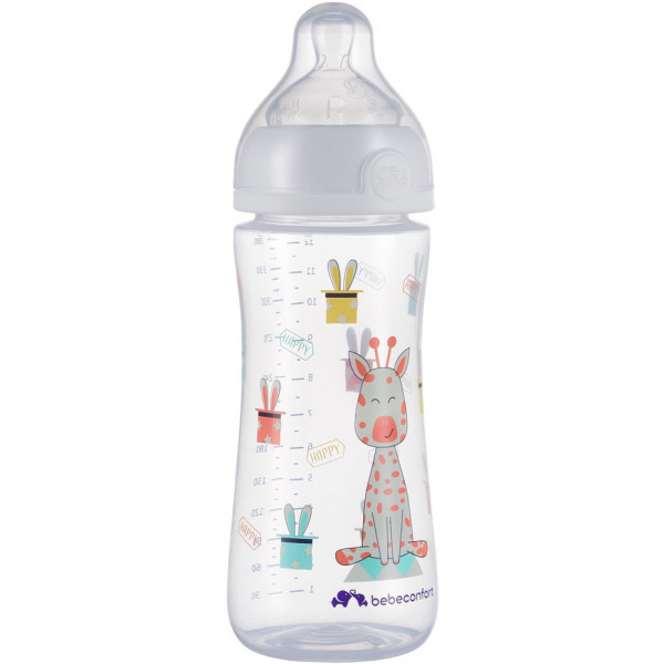 Фото - Бутылочка для кормления Bebe Confort Emo PP 360ml T2 FF с силиконовой пустышкой White