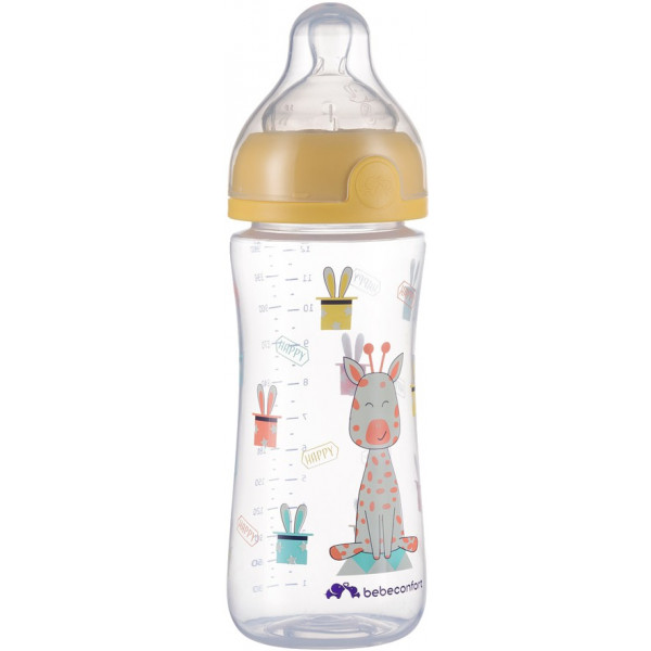 Фото - Бутылочка для кормления Bebe Confort Emo PP 360ml T2 FF с силиконовой пустышкой Yellow