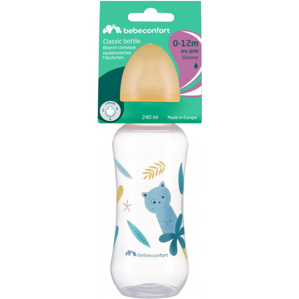 Фото - Пляшка для годування Bebe Confort PP 240ml S.1 з силіконовою пустушкою Little Buddies