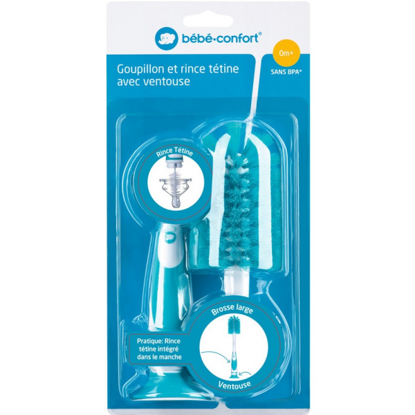 Фото - Йоржик для дитячих пляшечок Bebe Confort 2 в 1 на присосці
