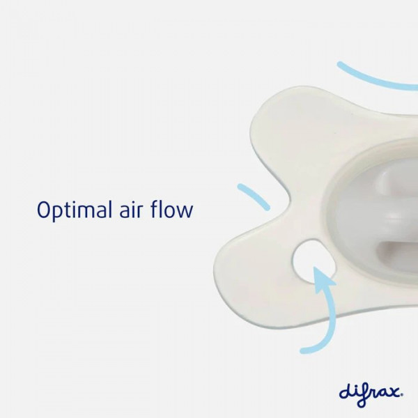 Фото - Симметричная пустышка Difrax Natural 123 Apricot_grid