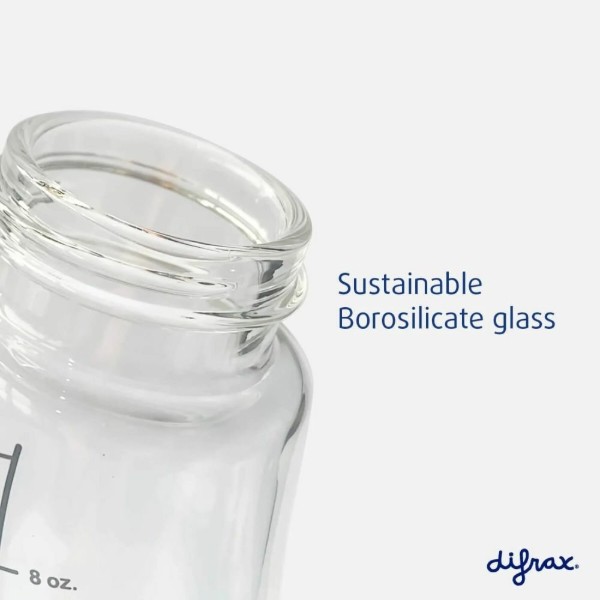 Фото - Пляшка для годування Difrax 250 мл S-bottle Wide Popcorn