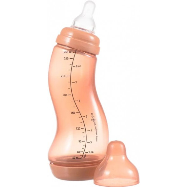 Фото - Пляшка для годування Difrax 250 мл S-b Natural Trend Peachy