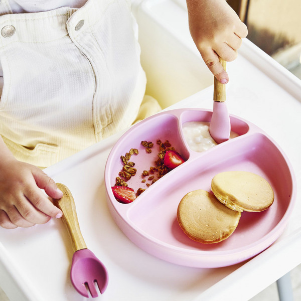 Фото - Тарілка для малюка MinikOiOi Portions - Mineral Blue (101050003)