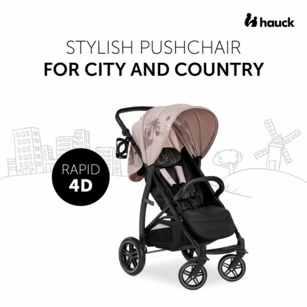 Фото - Коляска прогулянкова HAUCK Rapid 4D Minnie Mouse Rose