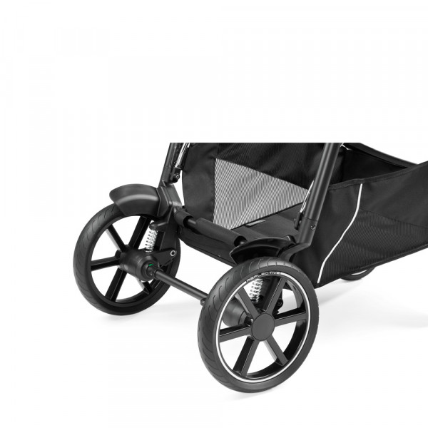Фото - Коляска універсальна 2 в 1 Peg-Perego Veloce Black Shine (PACK-VEL2100000005)