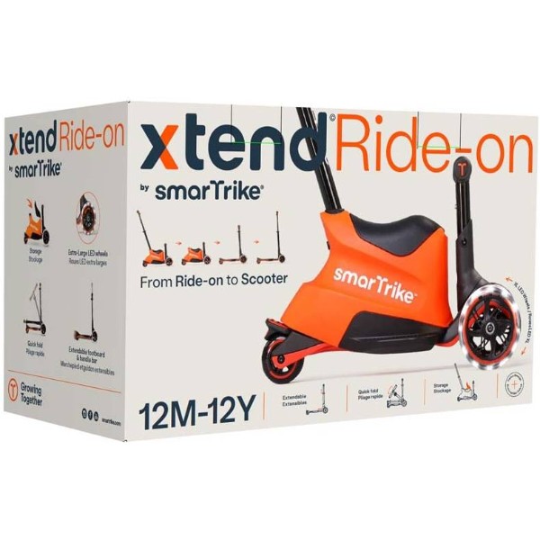 Фото - Триколісний самокат smarTrike Xtend Ride-on Orange (2401303)