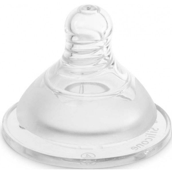 Фото - Середній потік соска дитяча силіконова Baboo 2 шт. (4-111)
