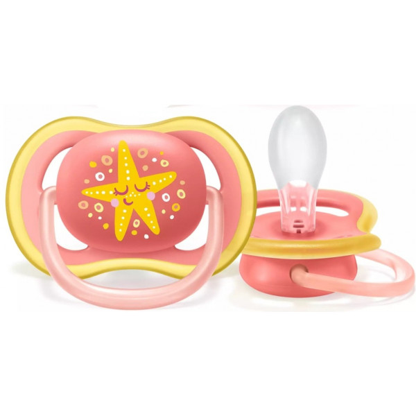 Фото - Ортодонтическая пустышка Philips Avent Ultra-Air, 6-18 мес, 2 шт. (SCF085/04)