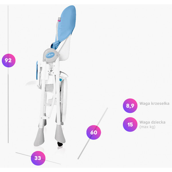 Фото - Стільчик для годування трансформер Baby Design Pepe New 08 Pink