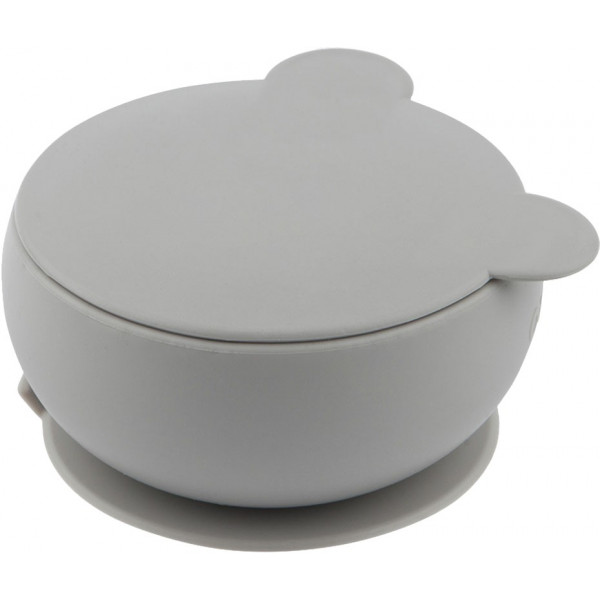 Фото - Тарілка для малюка MinikOiOi Bowly - Powder Grey (101080004)