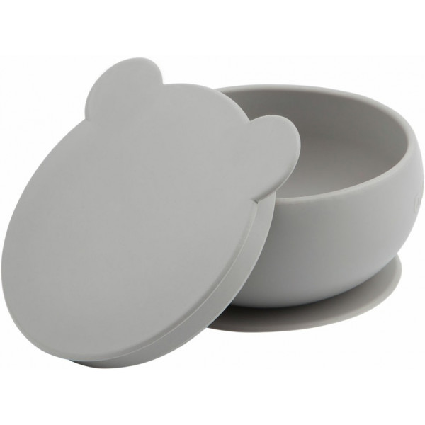 Фото - Тарілка для малюка MinikOiOi Bowly - Powder Grey (101080004)