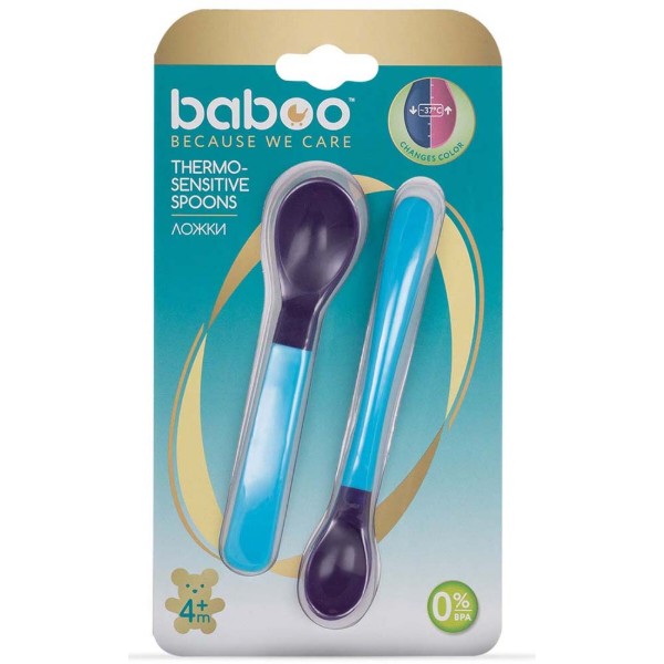 Фото - Дитяча ложечка Baboo 2 шт. Blue (10-020)