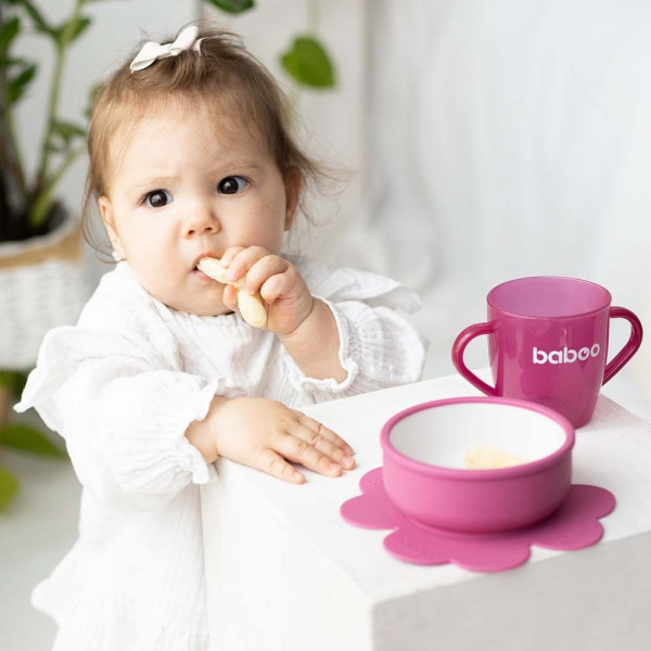 Фото - Тарілка для малюка Baboo Purple (9-036)