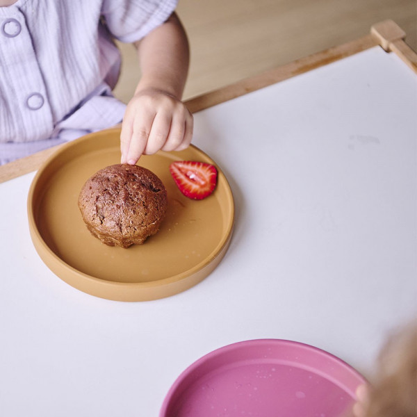 Фото - Тарелка для малыша MinikOiOi BASICS - Powder Grey (101050104)