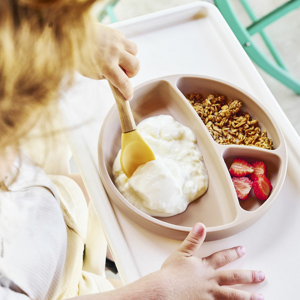 Фото - Тарелка для малыша MinikOiOi Portions - Powder Grey (101050004)