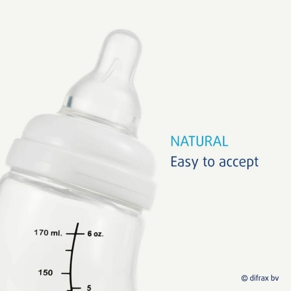 Фото - Пляшка для годування Difrax Variflow 1-2-3 Natural 250 мл (712)