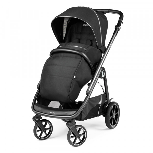Фото - Коляска універсальна 2 в 1 Peg-Perego Veloce Black Shine (PACK-VEL2100000005)