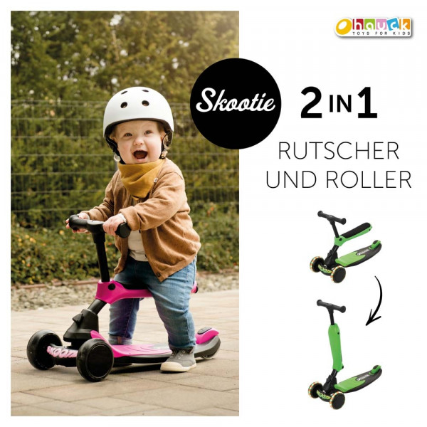 Фото - Трёхколёсный самокат HAUCK Neon Green