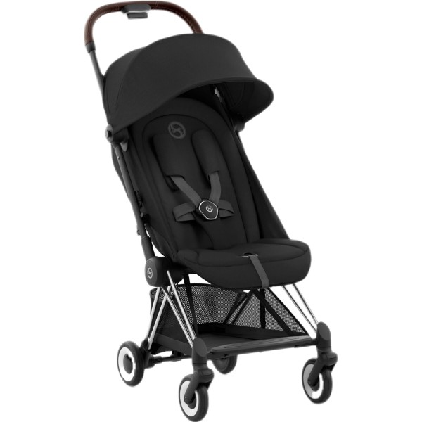 Фото - Коляска прогулочная Cybex Coya Chrome Dark Brown Sepia Black