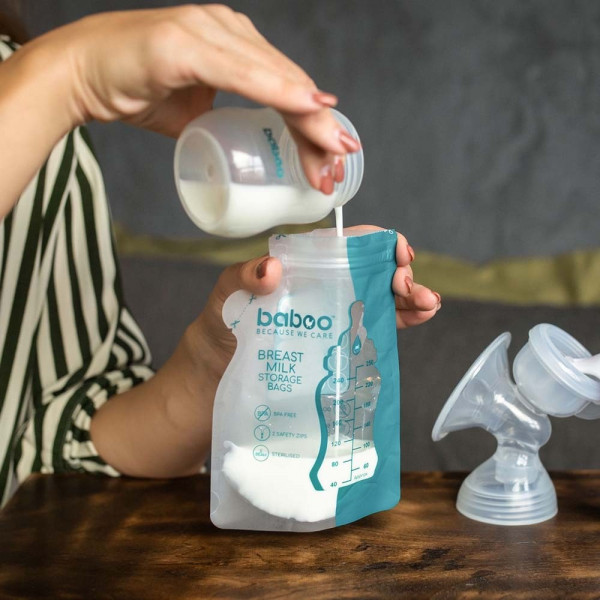 Фото - Пакет для зберігання грудного молока Baboo 25 шт. (2-005)