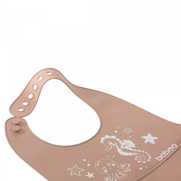 Фото - Нагрудник силіконовий Baboo Cacao, Sea Life, 4+ міс. (11-019)