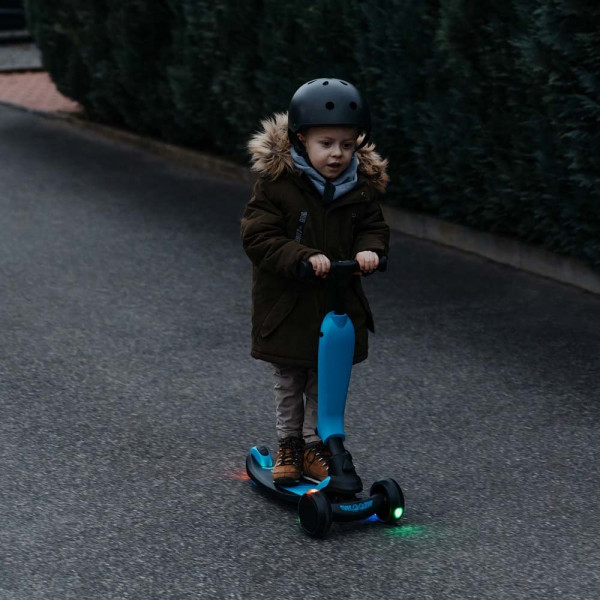 Фото - Трёхколёсный самокат HAUCK Neon Blue