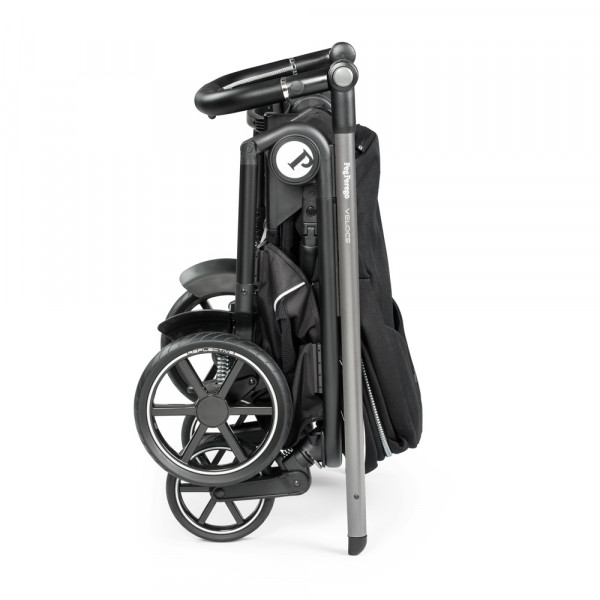 Фото - Коляска універсальна 2 в 1 Peg-Perego Veloce Black Shine (PACK-VEL2100000005)