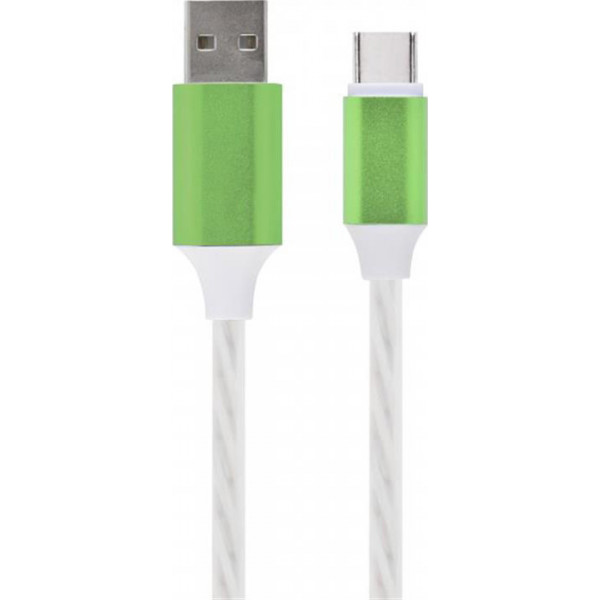 Фото - Кабель Cablexpert USB 2.0 - USB Type-C 1m Premium White (CC-USB-CMLED-1M)