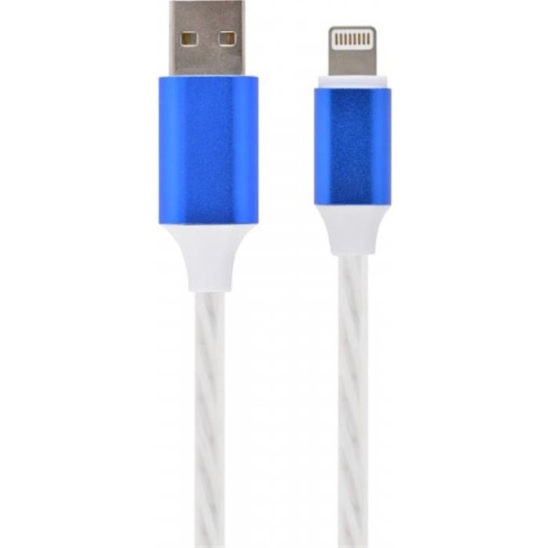 Фото - Кабель Cablexpert USB 2.0 - Lightning 1m White (CC-USB-8PLED-1M)