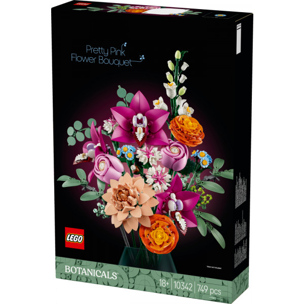 Фото -  LEGO Botanicals Милий рожевий букет квітів (10342)