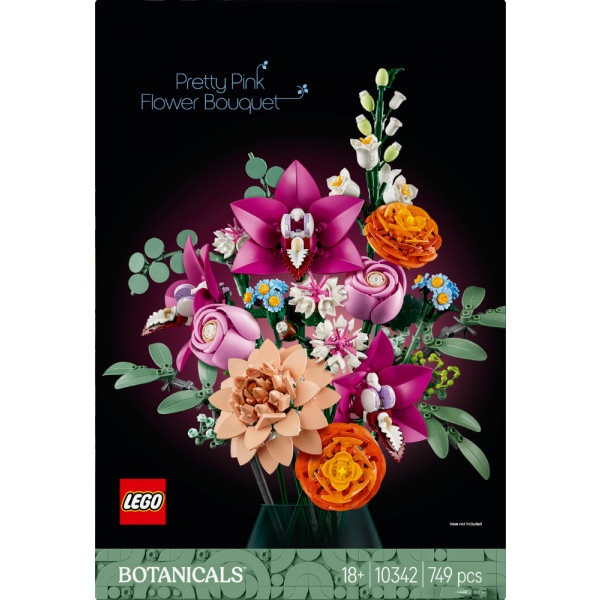 Фото -  LEGO Botanicals Милий рожевий букет квітів (10342)