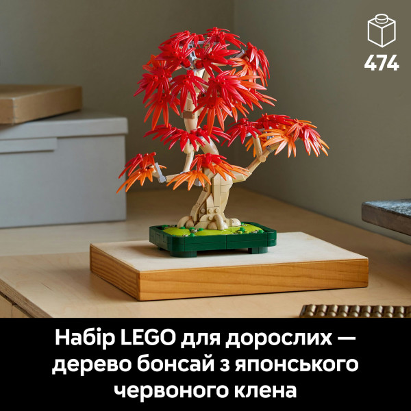 Фото - Уценка - Конструктор LEGO Botanicals Бонсай из японского красного клена (10348)