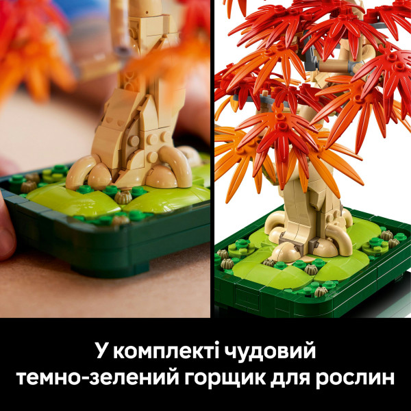 Фото - Уценка - Конструктор LEGO Botanicals Бонсай из японского красного клена (10348)
