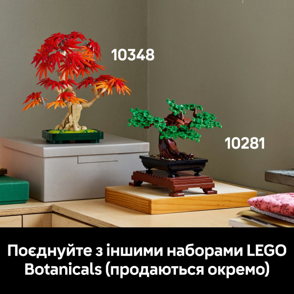 Фото - Уценка - Конструктор LEGO Botanicals Бонсай из японского красного клена (10348)