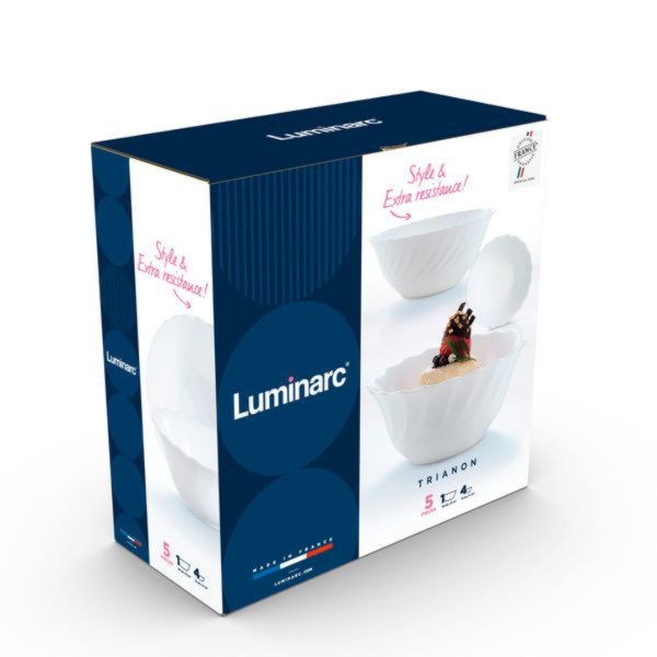 Фото - Набір салатників Luminarc TRIANON 5 пр. (4х12 см, 1х24 см)