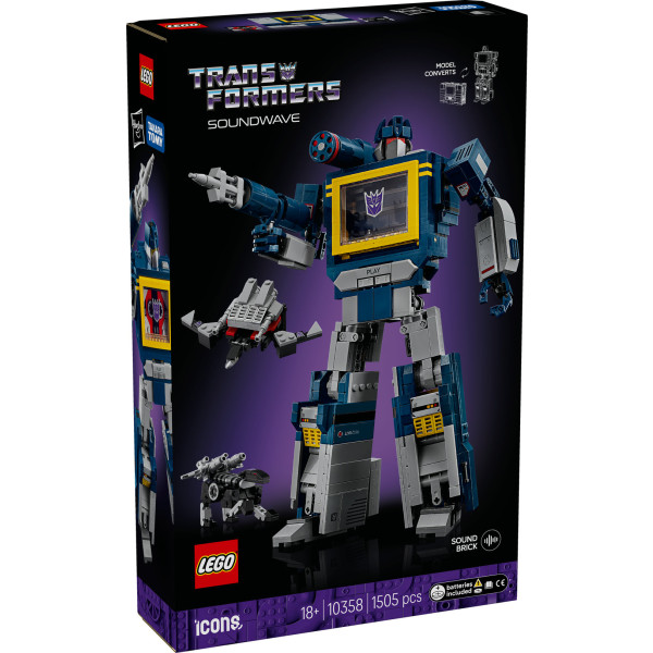 Фото - Конструктор LEGO Icons Transformers: Саундвейв (10358)